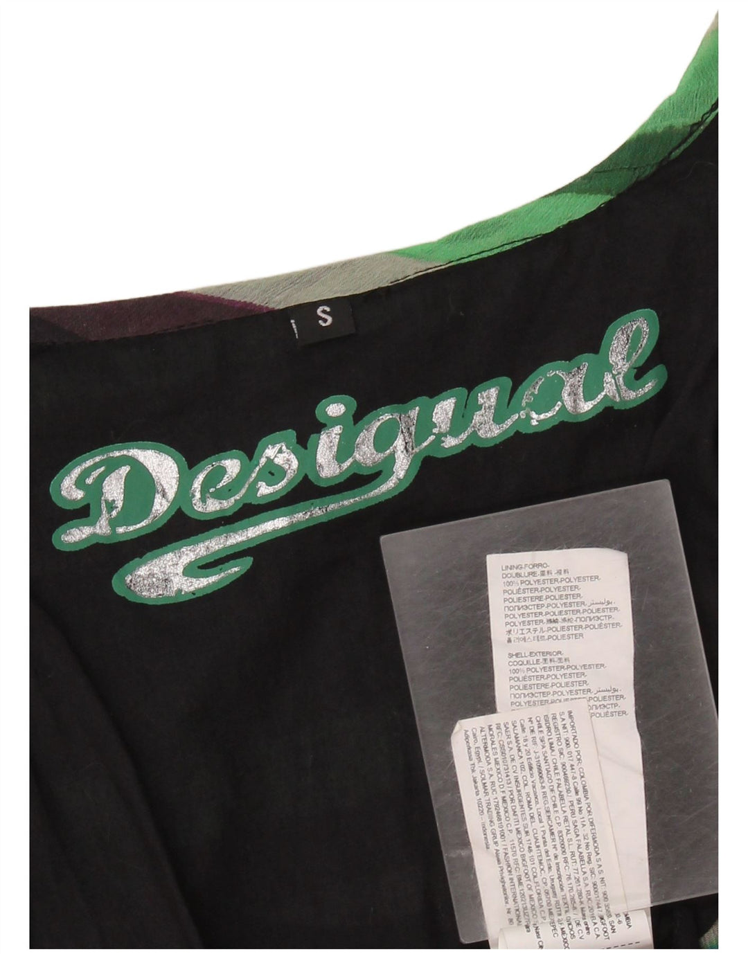 Damska bluzka oversize DESIGUAL Top UK 10 w małe wielokolorowe paski