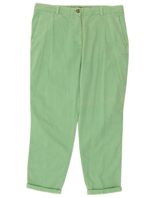 Spodnie damskie Marks & Spencer Straight Chino UK 14 Large W34 L26 Zielone