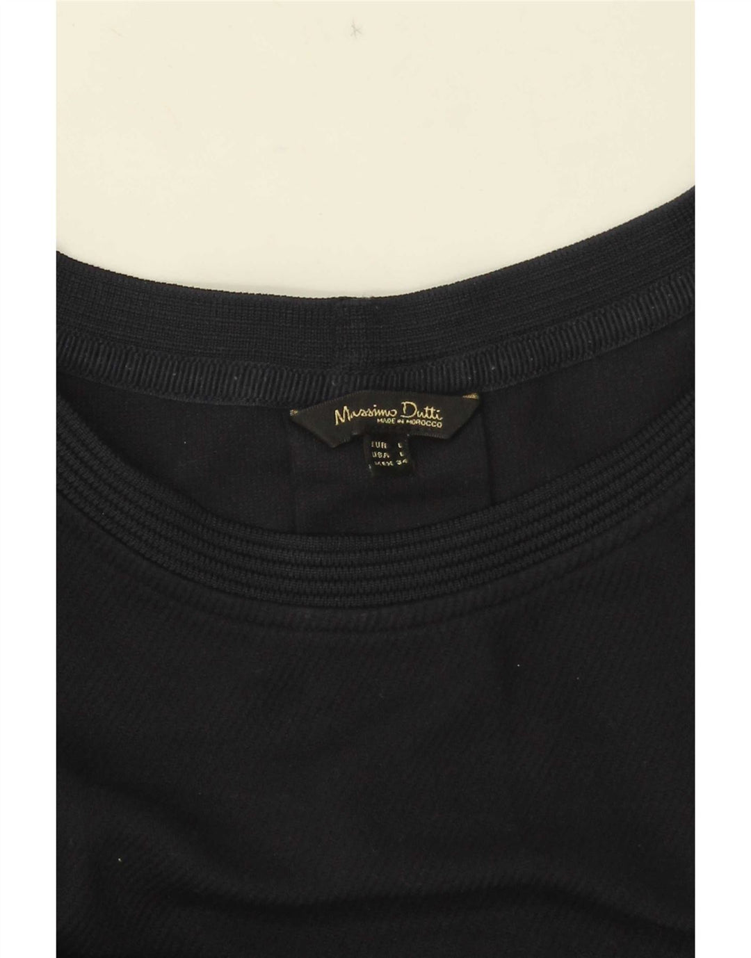Damski top Massimo Dutti z długim rękawem UK 16, duży, granatowy
