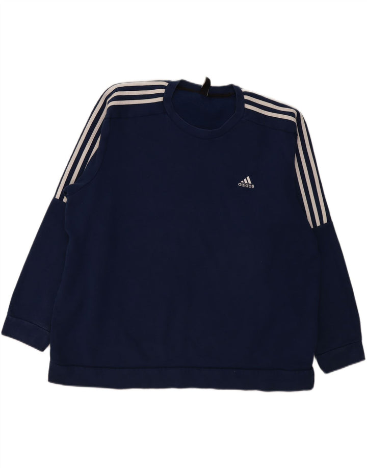 Adidas Męska Bluza Sweter 2XL Granatowa Bawełna