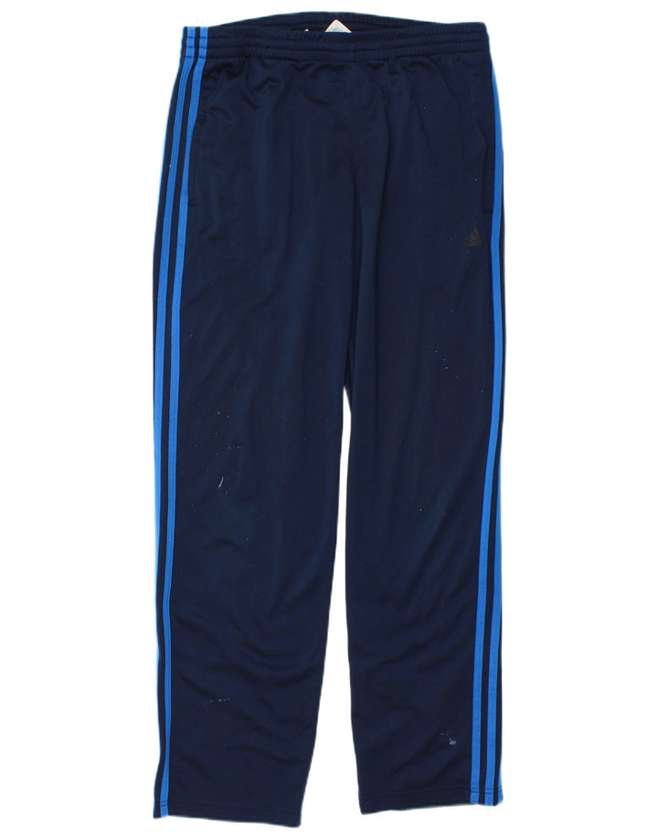 Męskie spodnie dresowe Adidas, średni granatowy poliester