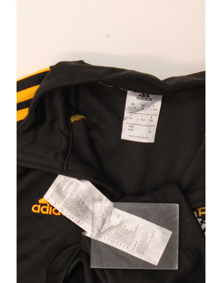 Chłopięcy dres Adidas Climalite Graphic Pullover Top 11-12 lat Czarny