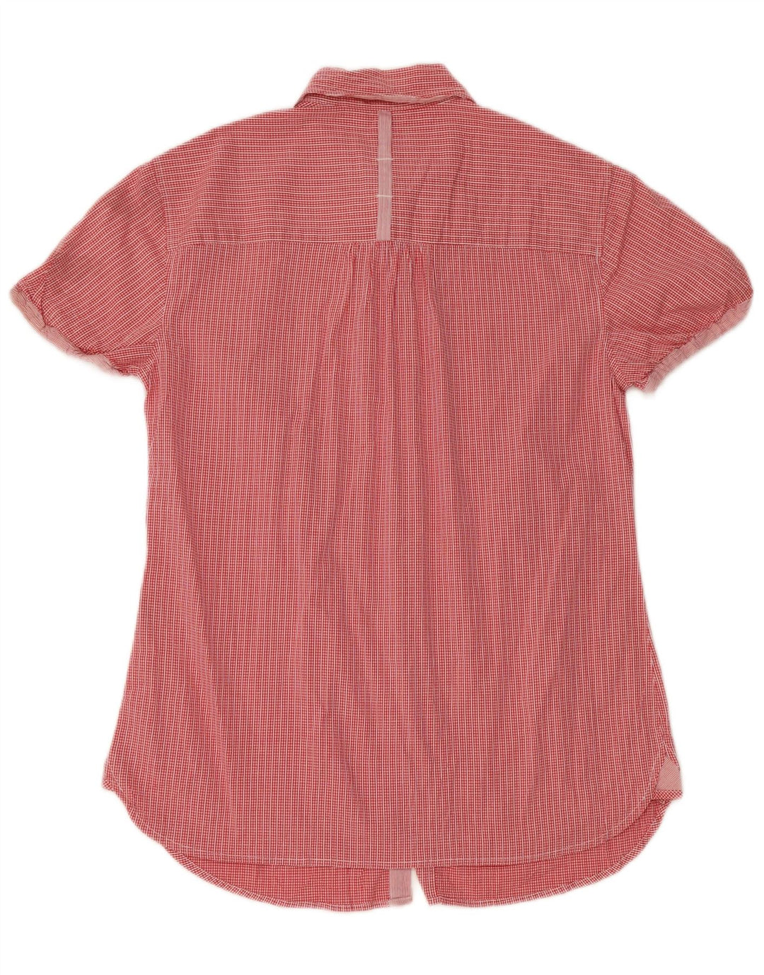WOOLRICH Womens Short Sleeve Shirt UK 18 XL Red Gingham