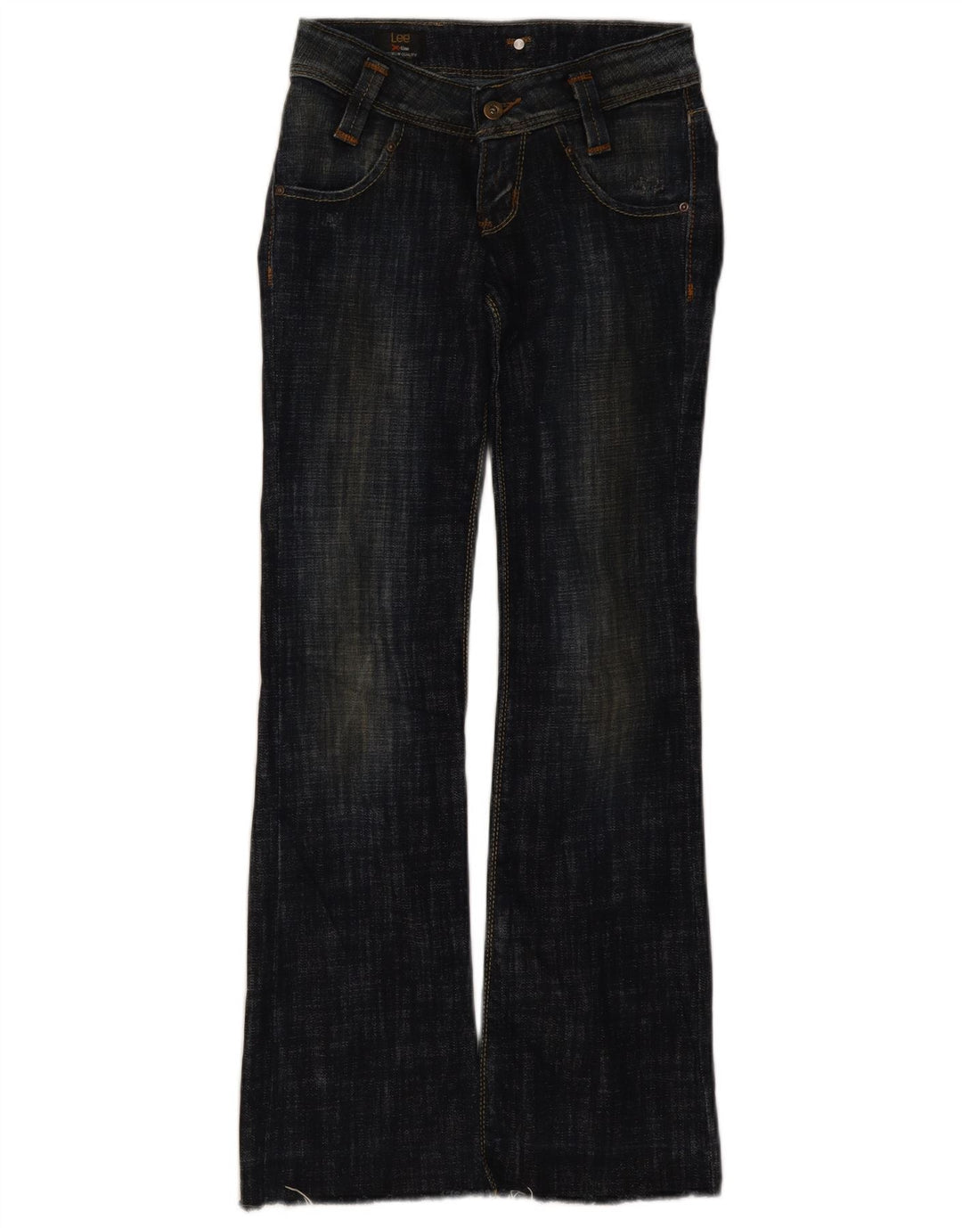 Damskie jeansy Lee Leola Bootcut W26 L33 Granatowe, bawełniane