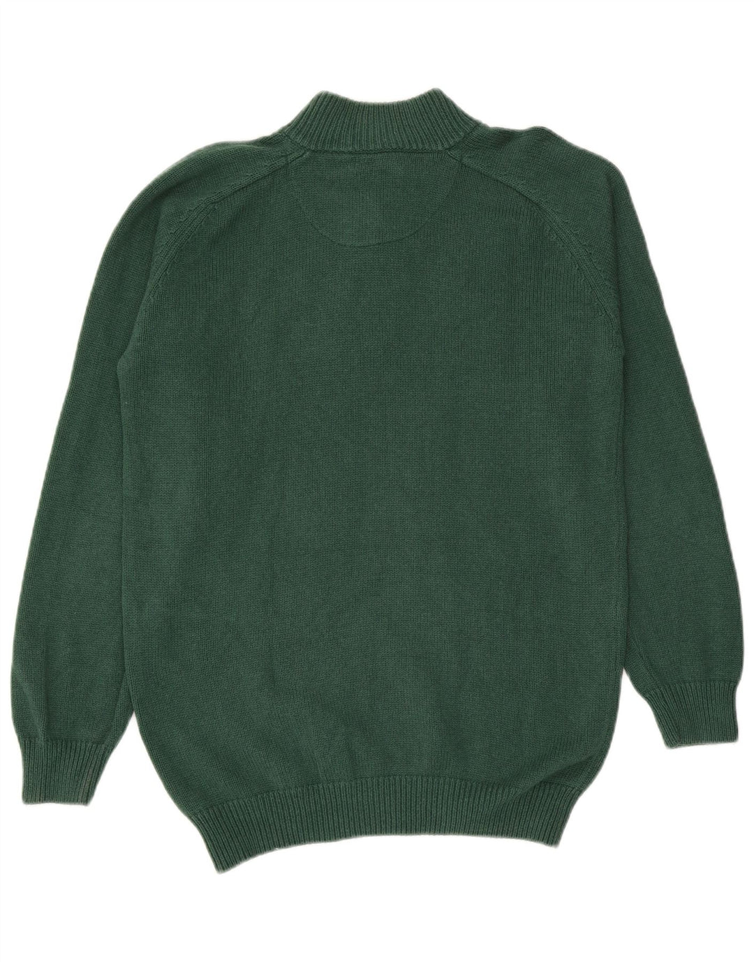 Męski sweter zapinany na guziki Massimo Dutti, średniozielony, bawełniany
