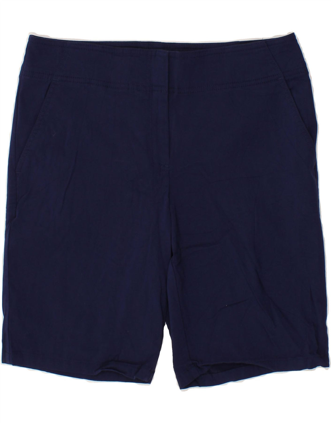 IZOD Womens Chino Shorts US 10 Large W32  Navy Blue Rayon Vintage Izod and Second-Hand Izod from Messina Hembry 