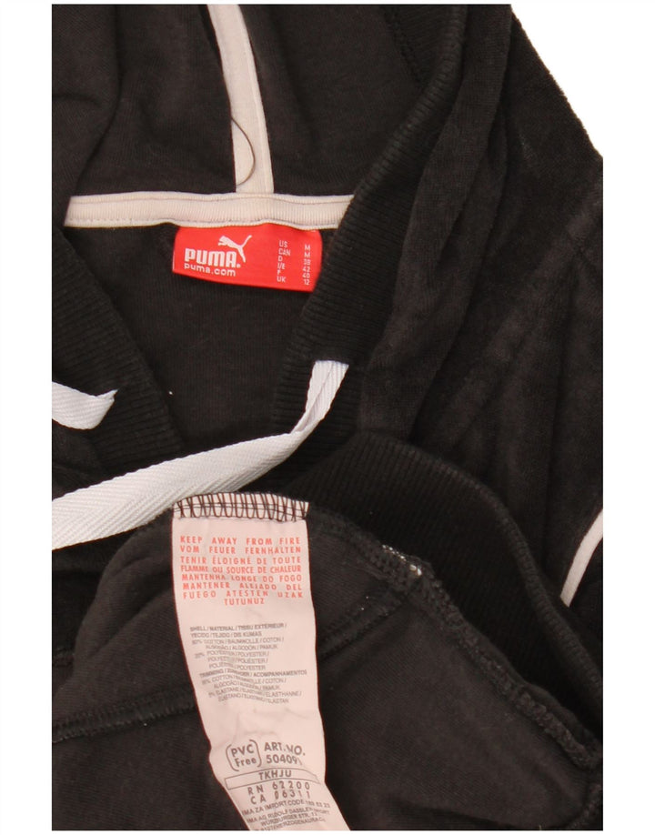 Damski sweter PUMA z krótkim rękawem i zamkiem błyskawicznym UK 12, średni czarny