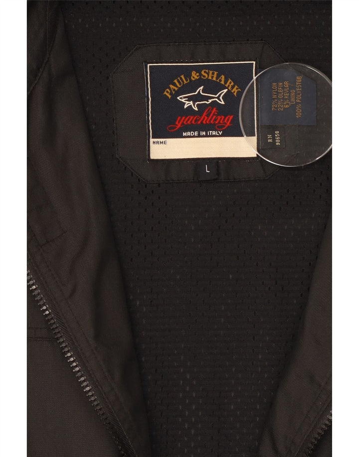 Męska kurtka użytkowa Paul & Shark UK 40, duża, czarna, nylonowa