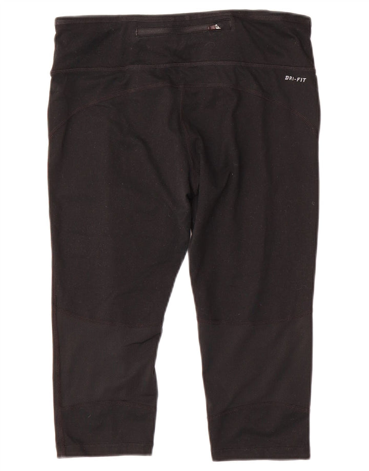 Legginsy damskie Nike Dri Fit Capri UK 14, średnie czarne