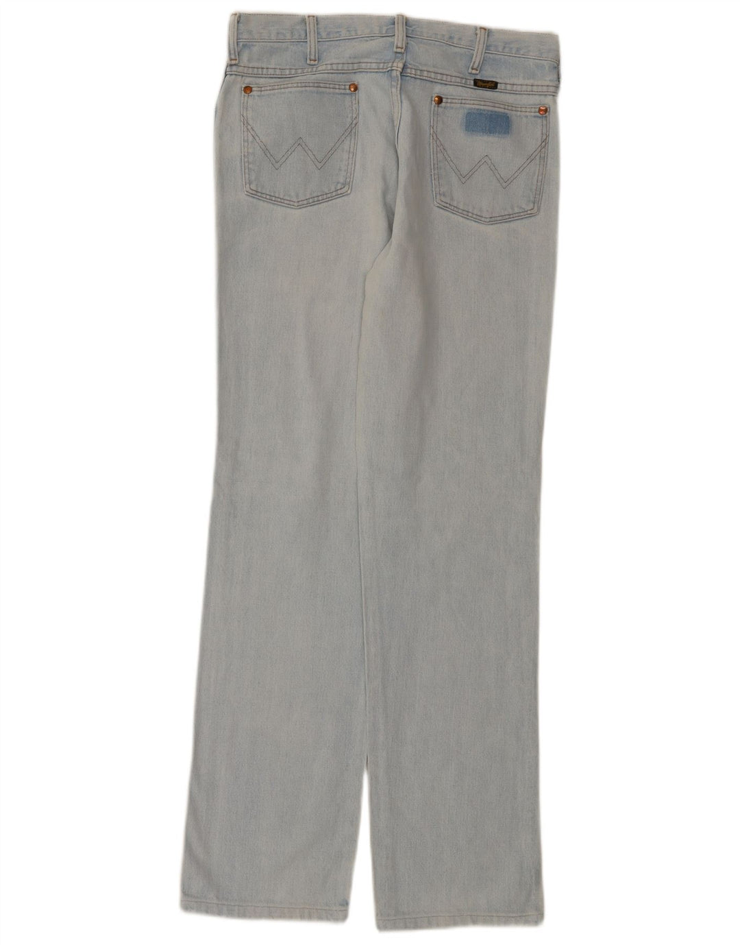 Wrangler Męskie proste dżinsy W33 L34 Niebieskie bawełniane