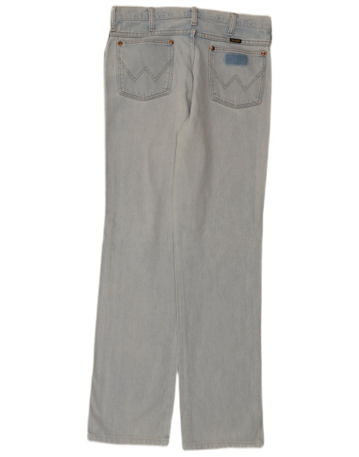 Wrangler Męskie proste dżinsy W33 L34 Niebieskie bawełniane