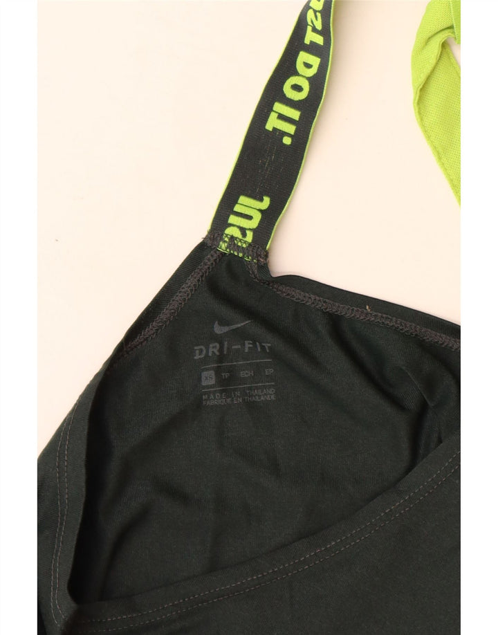 Damska koszulka z kamizelką z grafiką Nike, UK 6 XS, czarna