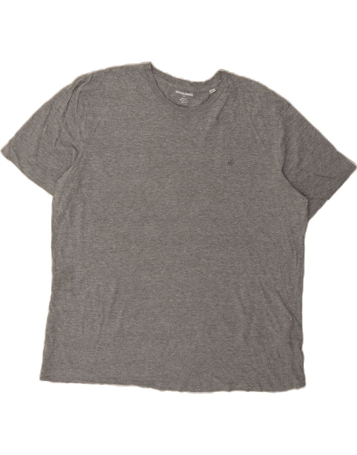 JACK & JONES Mens T-Shirt Top XL Grey Cotton Vintage Jack & Jones and Second-Hand Jack & Jones from Messina Hembry 