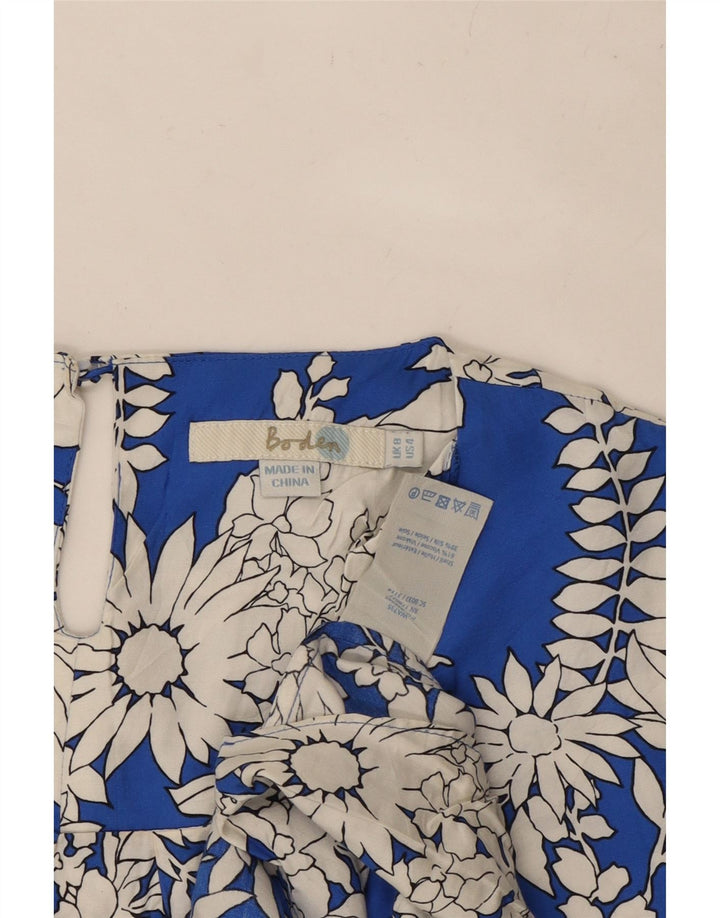 Bluzka damska BODEN Top UK 8 Small Blue w kwiatowe wiskozy
