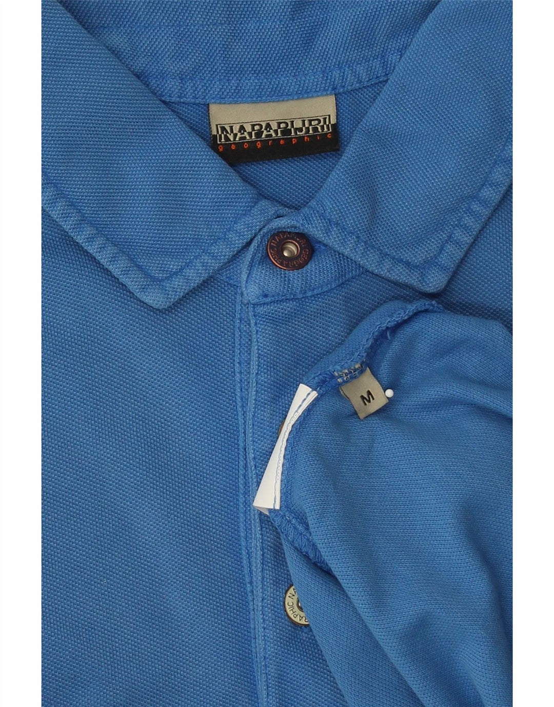 NAPAPIJRI Mens Polo Shirt Medium Blue Cotton Vintage Napapijri and Second-Hand Napapijri from Messina Hembry 
