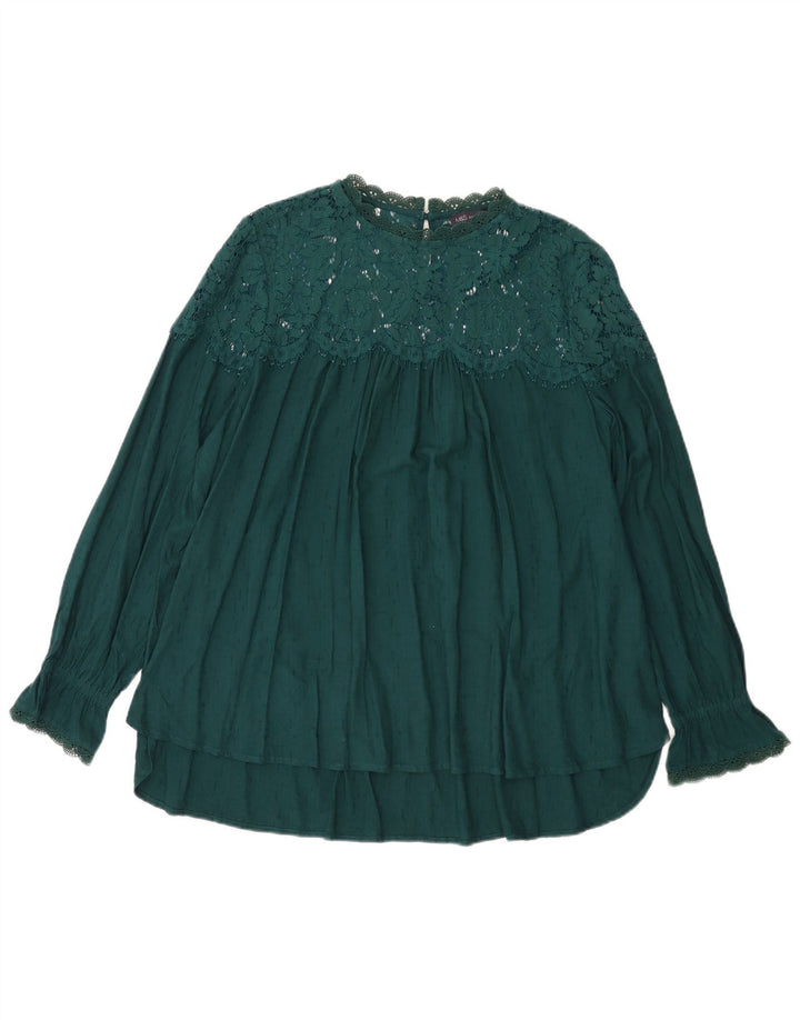 Bluzka damska Marks & Spencer UK 22 3XL Zielona wiskoza
