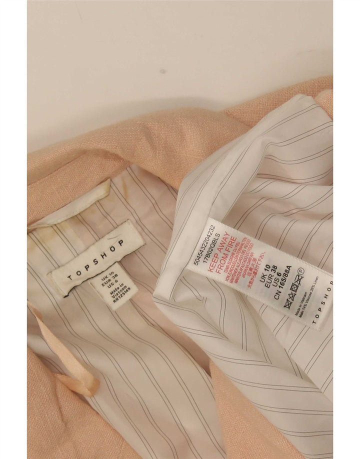 Damska marynarka dwurzędowa Topshop UK 10 Small Pink wiskoza