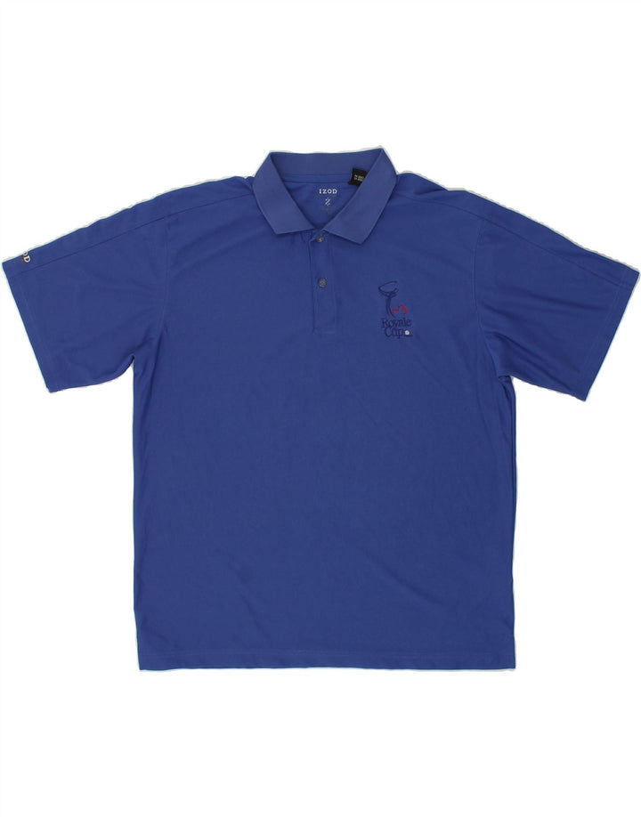 IZOD Mens Polo Shirt XL Blue Polyester Vintage Izod and Second-Hand Izod from Messina Hembry 