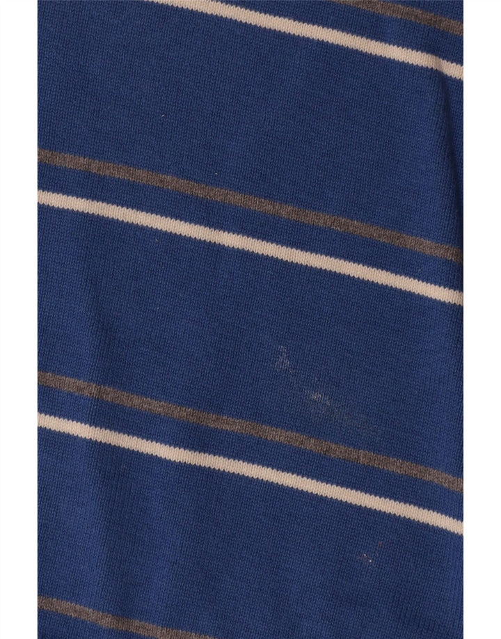 Męski sweter Marks & Spencer Blue Harbor z dekoltem w kształcie litery V, XL w niebieskie paski