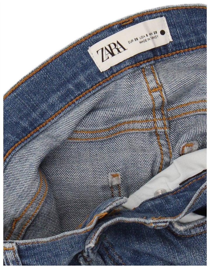 Damskie proste dżinsy ZARA EU 38 Small W28 L27 Niebieskie
