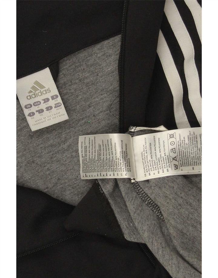 Damska bluza dresowa Adidas UK 14 Średni czarny poliester