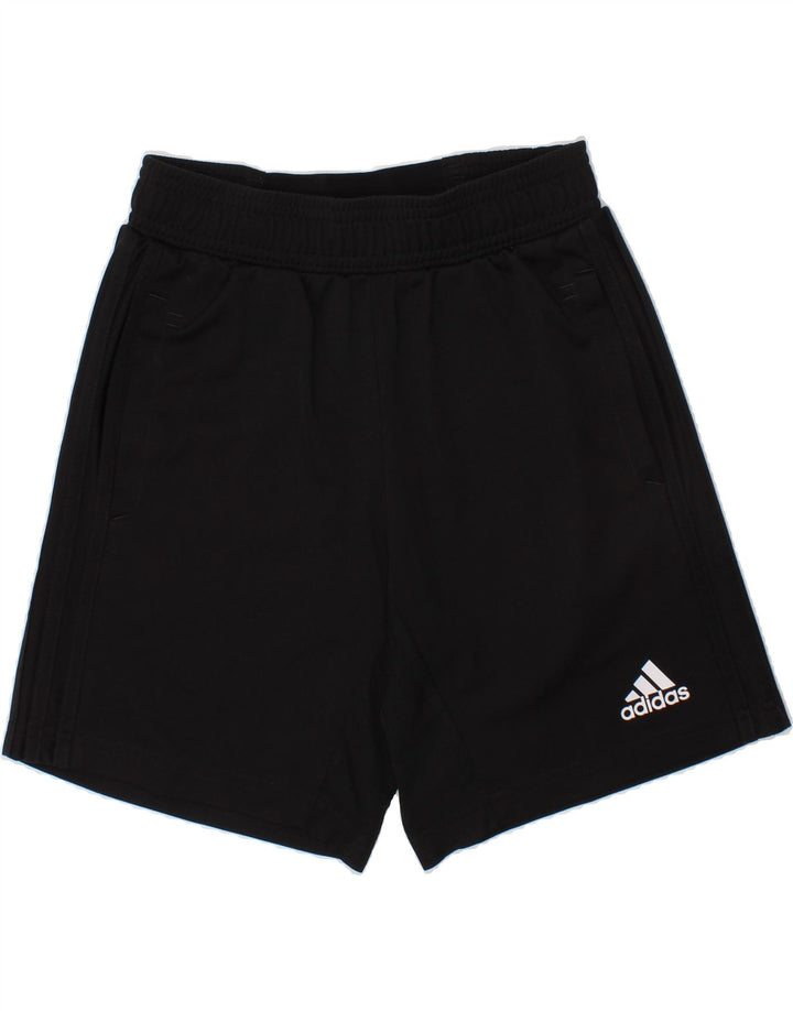 ADIDAS Boys Climacool Graphic Sport Shorts 9-10 Years Black Polyester Vintage Adidas and Second-Hand Adidas from Messina Hembry 