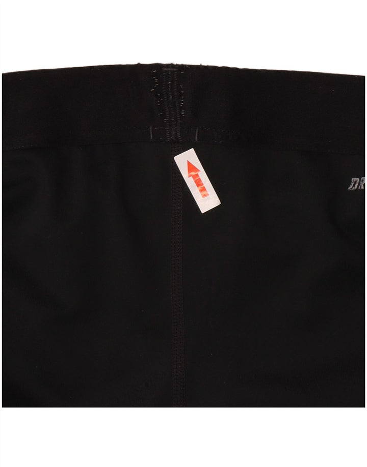 Damskie legginsy Nike Dri Fit Capri UK 10, małe, czarne, poliestrowe