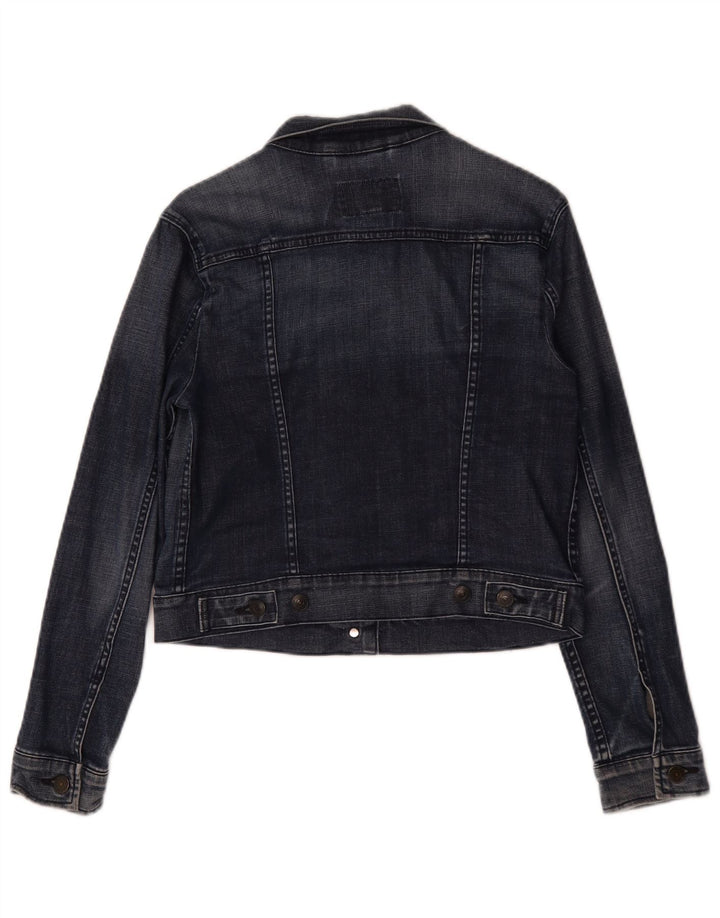 Damska kurtka dżinsowa Levi's Crop UK 12, średnia, granatowa, bawełniana
