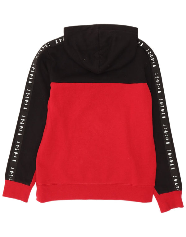Chłopięcy sweter z kapturem i grafiką Jordan 13-14 lat XL, czarna, bawełniana w bloki kolorów