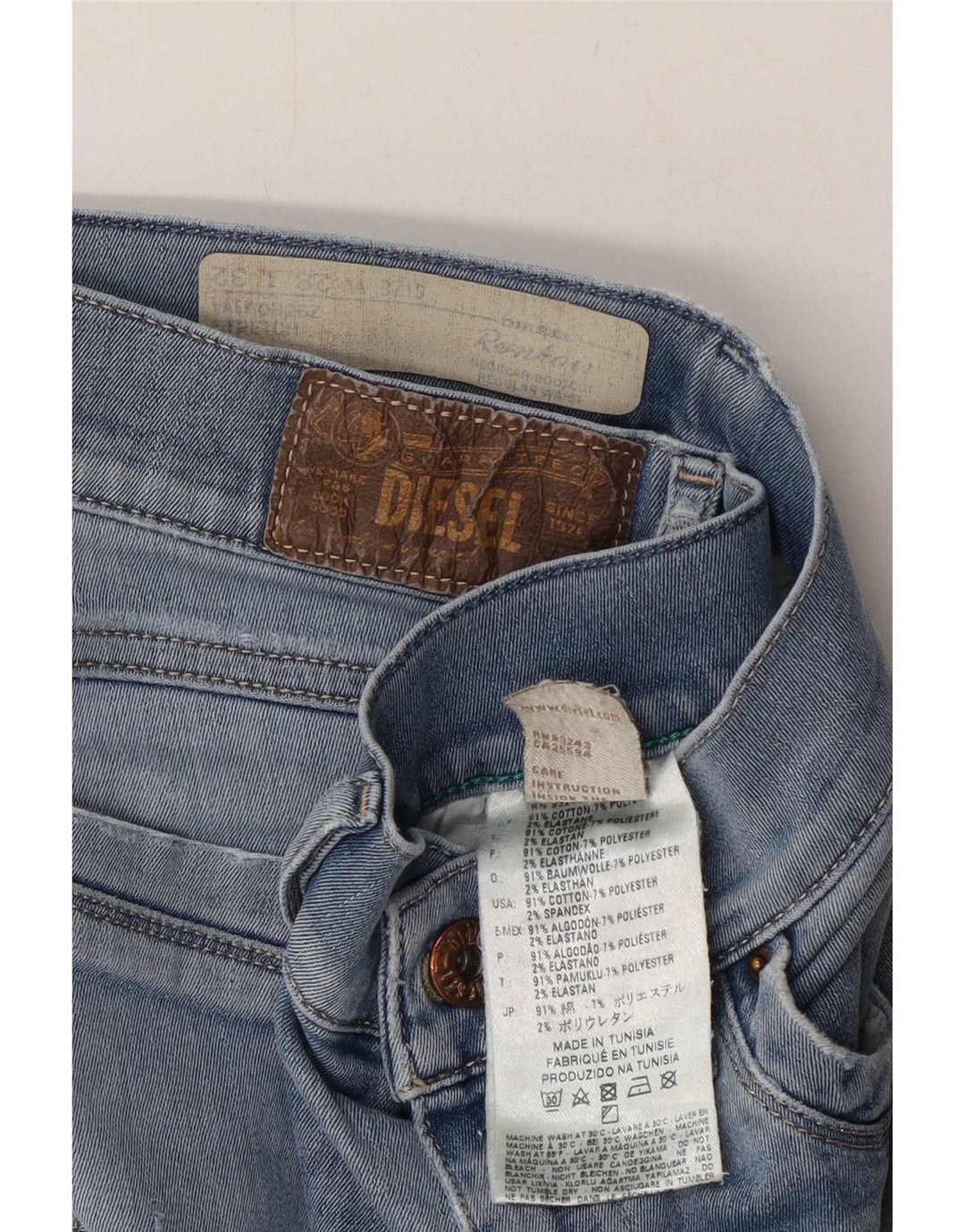 Dżinsy damskie Diesel Ronhoir Regular Bootcut W28 L32 Niebieska bawełna