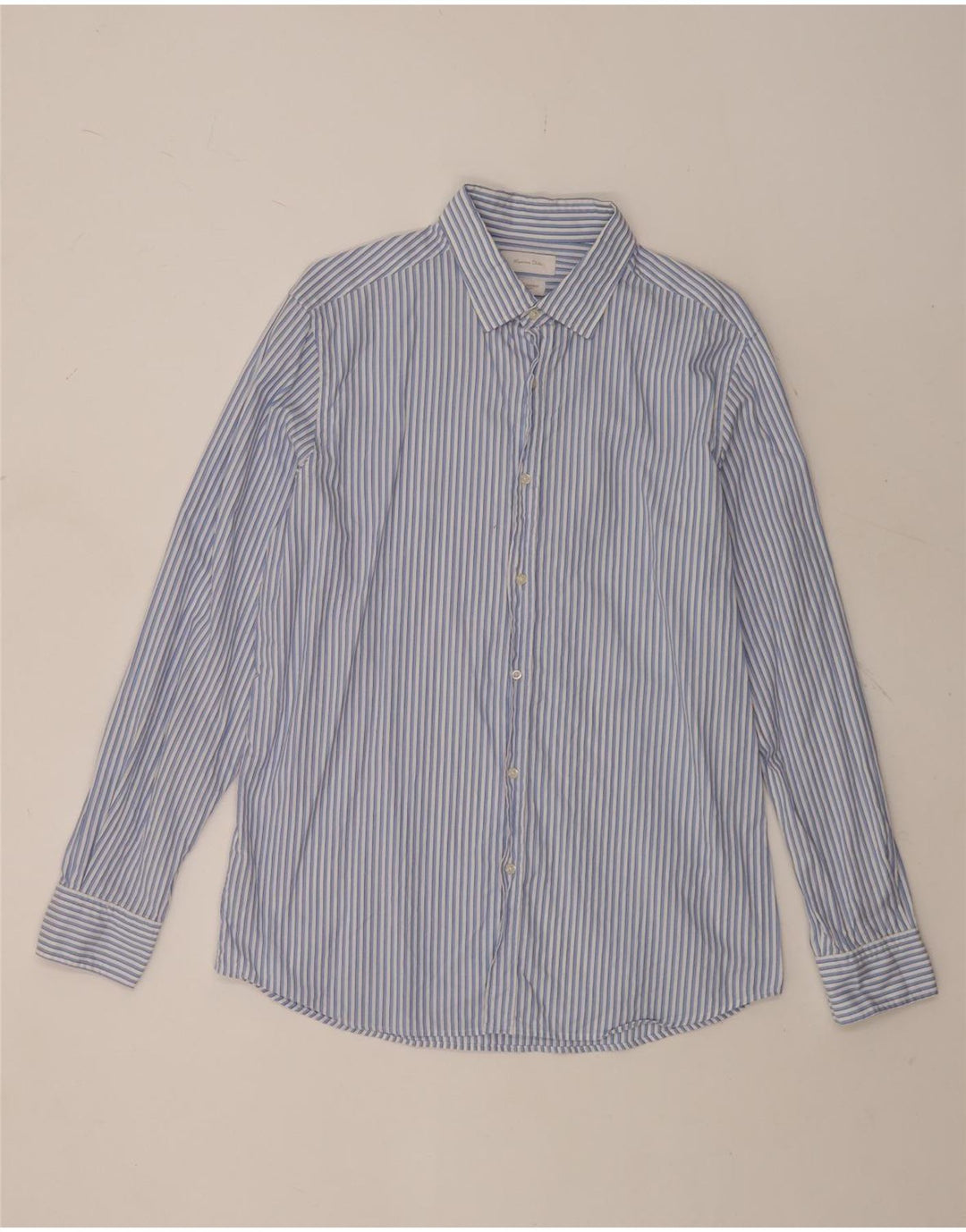 Koszula męska Massimo Dutti XL, niebieska, bawełniana w prążki