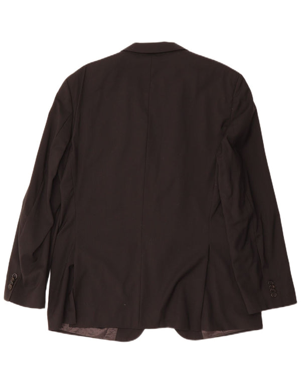 Męska marynarka zapinana na 2 guziki HUGO BOSS EU 52 XL, czarna wiskoza