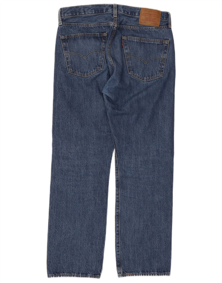 Męskie jeansy Levi's 501 Straight W33 L30 Niebieskie bawełniane