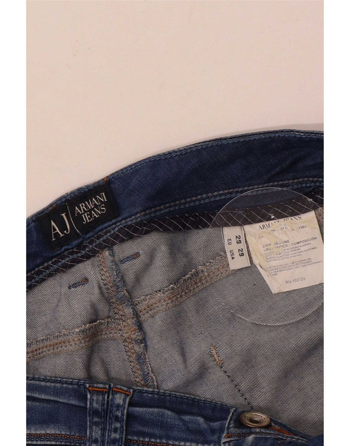 Damskie jeansy Armani Slim W29 L29 Niebieskie