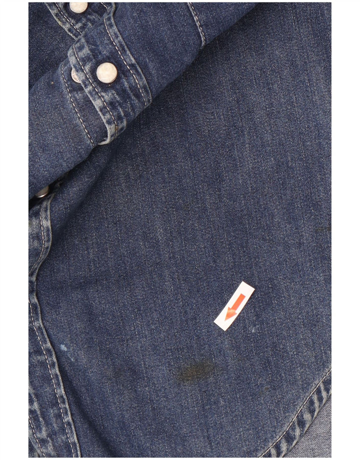 Męska koszula dżinsowa Levi's, średnia niebieska, bawełniana