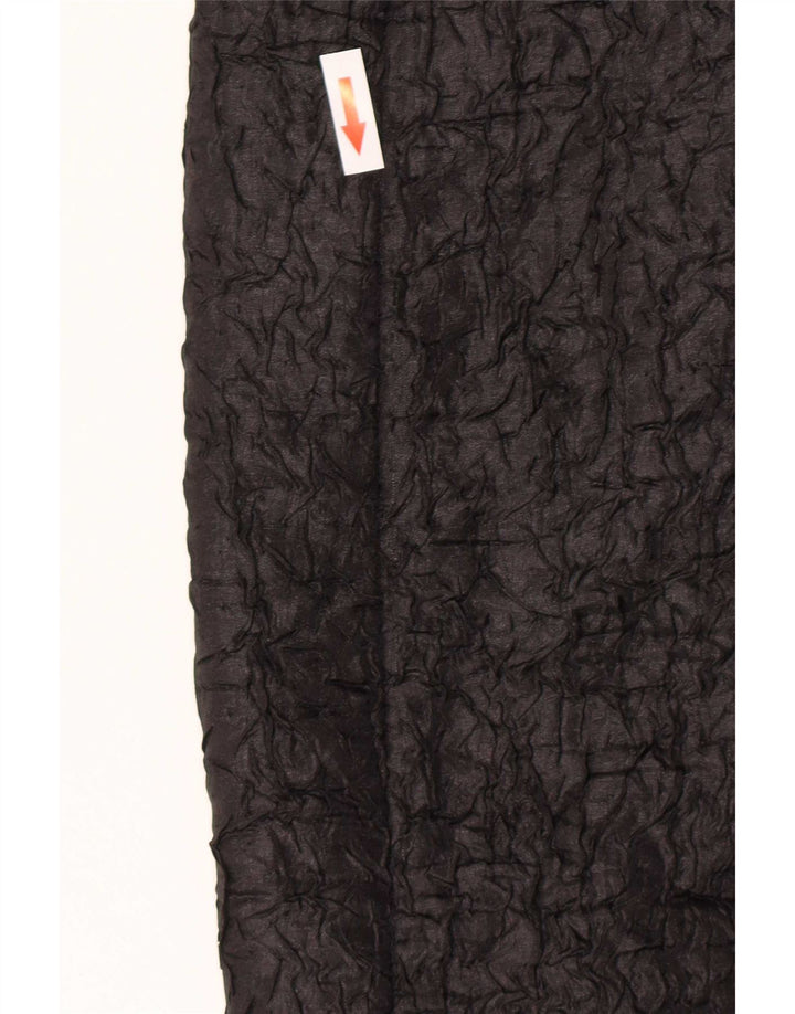 Damska marynarka Max Mara Crop Open Blazer UK 12, średni czarny poliester