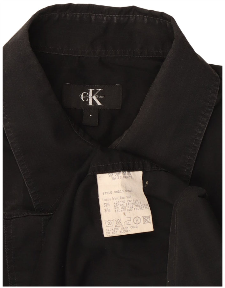 Koszula męska CALVIN KLEIN, duża, czarna, bawełniana
