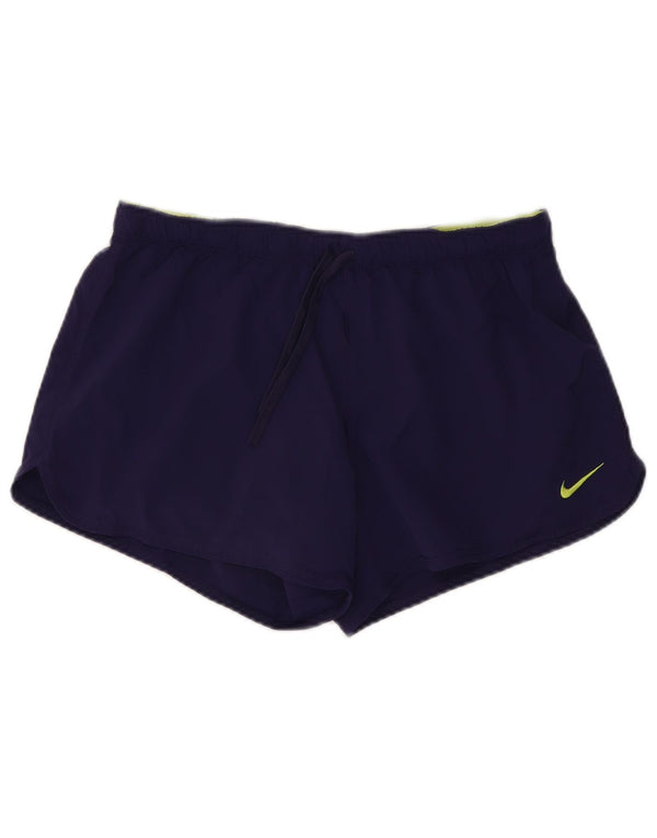 Damskie spodenki sportowe NIKE Dri Fit UK 14, duży, fioletowy poliester