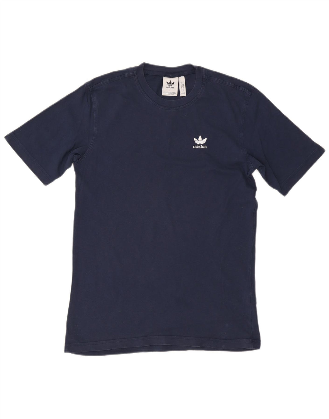 Adidas Męski T-Shirt Top Mały Granatowy Bawełniany