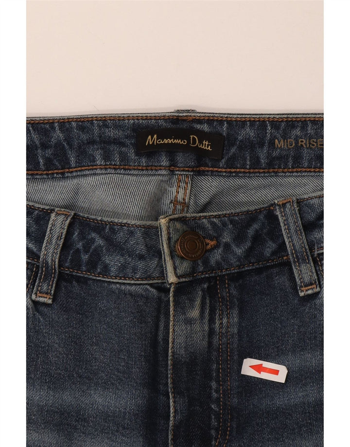 Damskie jeansy Massimo Dutti Cigarette Straight EU 42 Large W32 L27 Blue