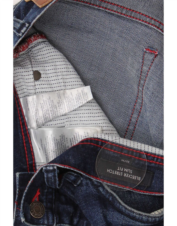 Damskie jeansy Tommy Hilfiger Bleecker Slim W13 L28 Niebieskie bawełniane