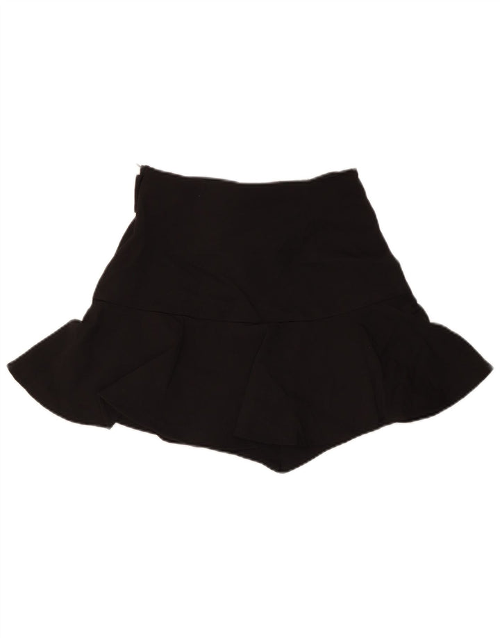 ZARA Womens Mini Skirt Small W26  Black Polyester