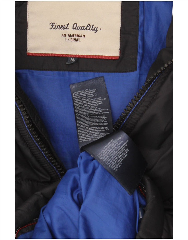 Męska ocieplana kurtka Tommy Hilfiger UK 38 Średni czarny nylon