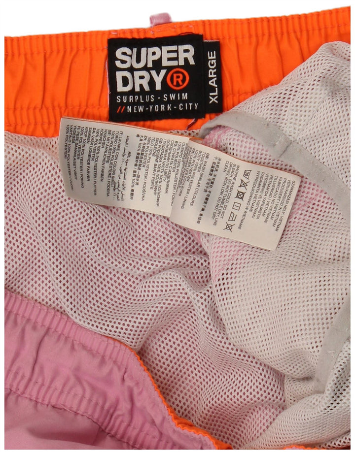 Męskie spodenki kąpielowe Superdry XL, różowy poliester