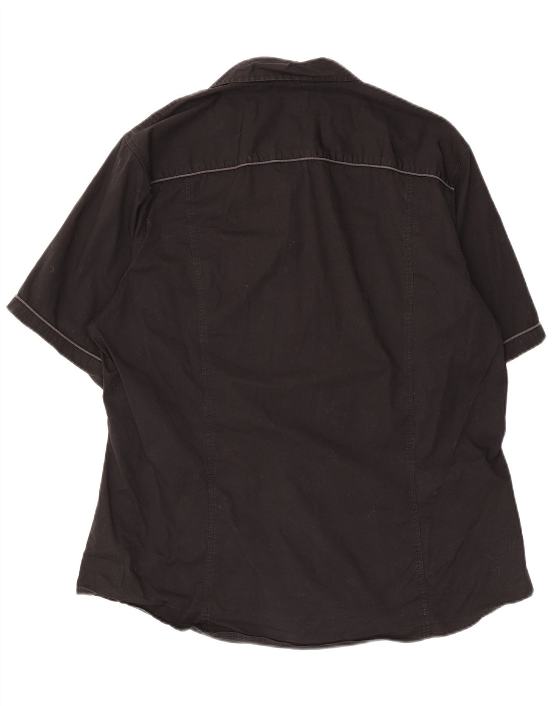 Męska koszula z krótkim rękawem Calvin Klein Jeans, 2XL, czarna, bawełniana