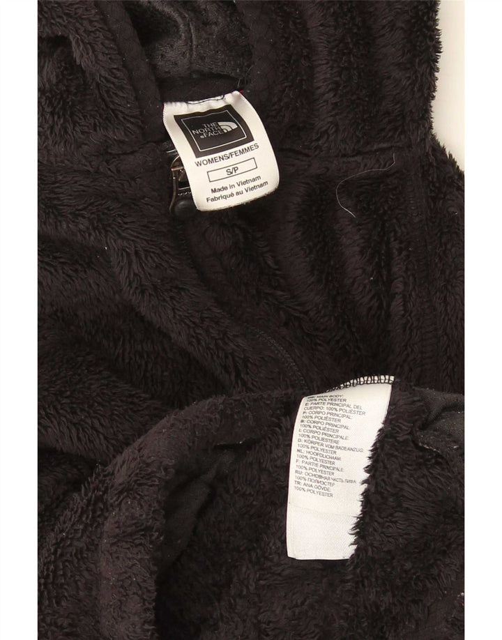 Damska kurtka polarowa z kapturem The North Face UK 10, mała, czarna, z poliestru