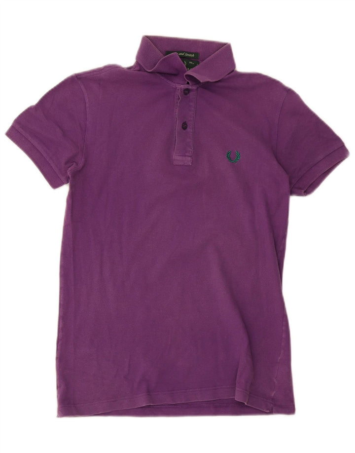 Męska koszulka polo Fred Perry, mała, fioletowa, bawełniana