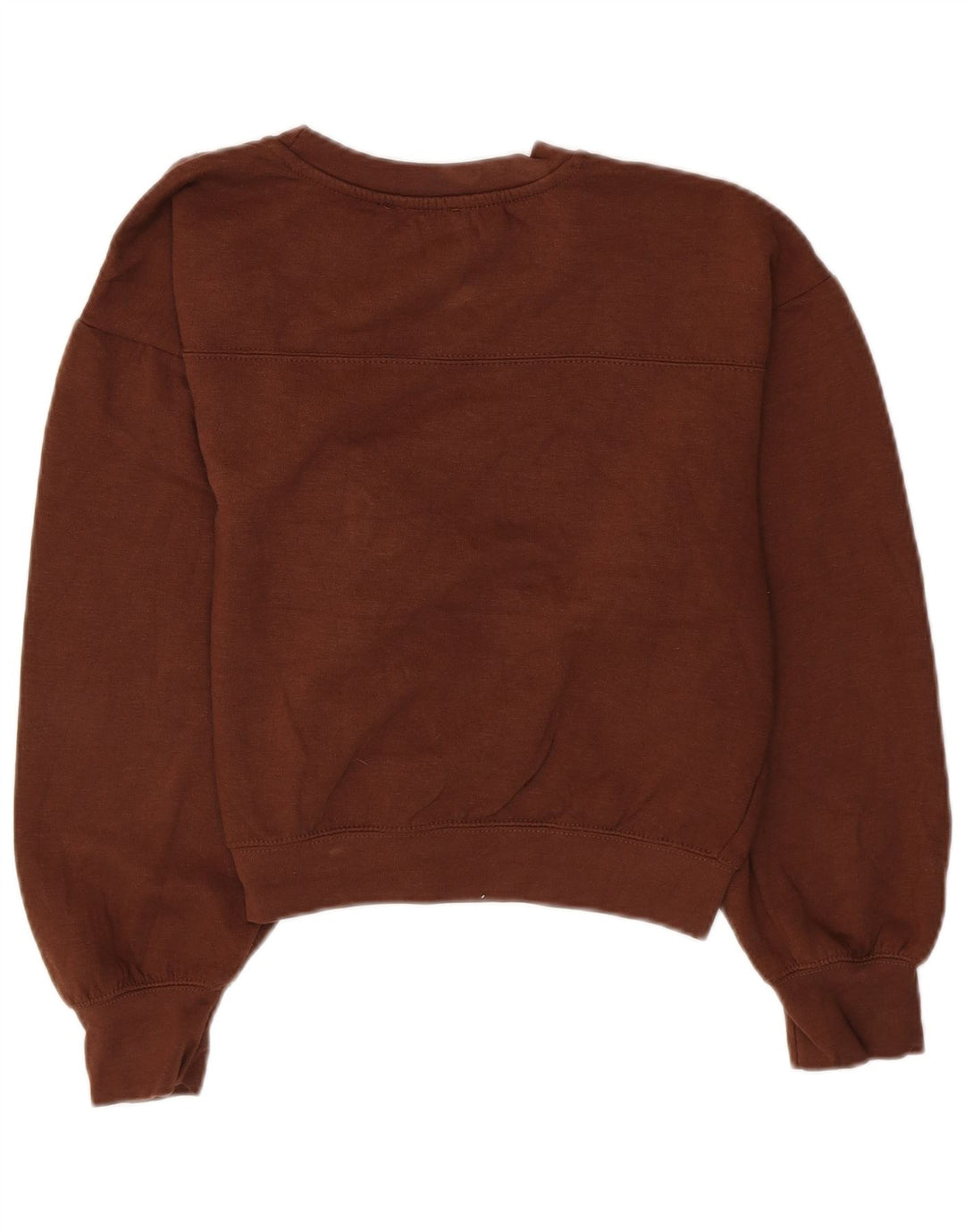 Damski sweter typu Crop Bluza Zara UK 14, średni brązowy poliester