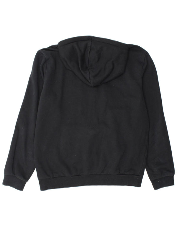 Męski sweter z kapturem i grafiką PUMA, średni czarny, bawełniany