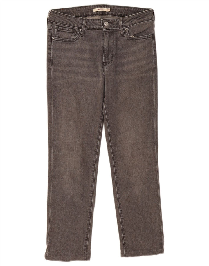 Damskie jeansy Levi's 712 Slim W28 L26 Szare